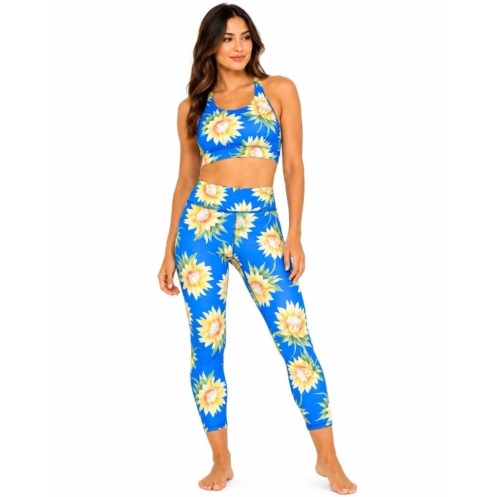 Show Me Your Mumu Moves Selene Legging Sport Bra Set L M Coastal Chic Athleisure